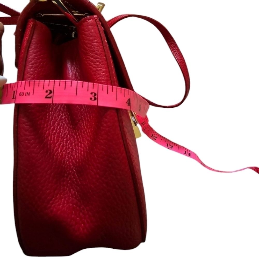 NWT Red Leather Crossbody - Picture 6 of 9
